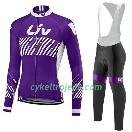 Cykeltøj Langærmet + Bib Cykelbukser Dame 2017 CCC Liv N003